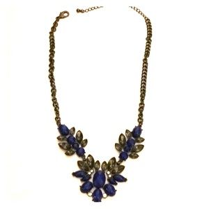 ✨Charming Charlie's Blue & Charcoal Necklace✨